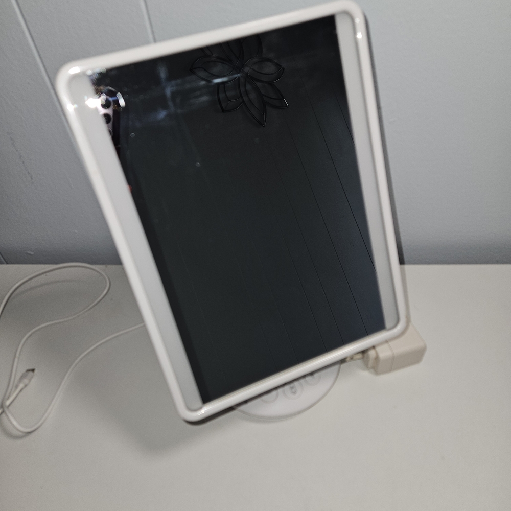 Light-Up Mirror With USB Charging Port and Bluetooth Speaker
